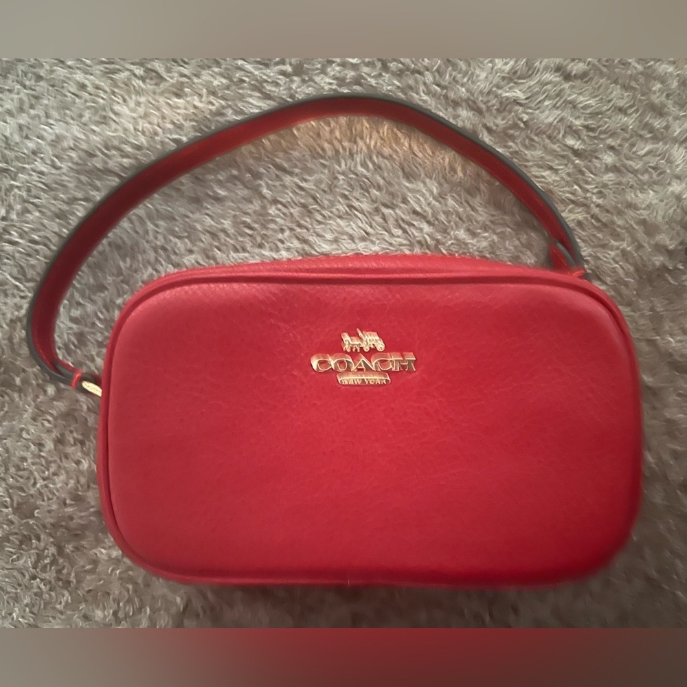 Coach Jamie Wristlet in Red